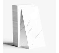 20 Pcs White Self Adhesive Wall Tiles 60CMX30CM PVC Bathroom Walls Tile Adhesive for Kitchen Backsplash Showerwall Laundry Waterproof Oil-Proof Rent Friendly
