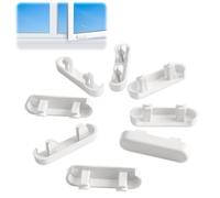 20 PCS White Window Drainage Cover Caps 25mm Weep Hole Covers UPVC Double Glazing Caps Plastic Window Sill Covers Decorative Covers Drainage Hole Cap Replacement for Windows Accessories