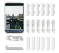 20 Pcs Window Drainage Cover Caps - White Weep Hole Covers for UPVC Window Vents, Window Replacement Plastic Drainage Caps for Sills and Frames, DIY Home Maintenance Use