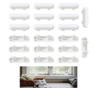 20 Pcs Window Drainage Cover, Weep Hole Covers for Double Glazing UPVC Windows, Durable and Easy Install Window Drainage Caps, Perfect Fit for Home Window Maintenance (White, 40mm x 10mm)