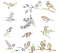 20 Pcs Window Stickers to Deter Birds, Bird Window Stickers Anti Collision, Window Bird Strike Prevention, Prevent Bird Strikes on Window Glass