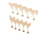 20 Pcs Wooden Meal Choice Markers - 4 Food Icons (Beef, Chicken, Fish, Chef’s Recommendation) - Reusable Wooden Food Identifier Picks for Buffet, Wedding, Catering, Dining Events