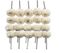 20 Pcs Wool Polishing Wheel Felt Wheel Polishing Buff Buffing Rotary Drill Polishing Bit Kit 25mm
