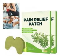 20 PCS Wormwood Herbal Knee Pain Relief Patches,Natural Ingredients Patches for mus/cle, Neck, Shoulder & Back Pain Relief, Chronic Pain Relief Plaster, Herbal Heat Pads for Knee Pain,Highly Effective