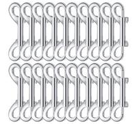 20 Pcs Zinc Alloy Double-Ended Snap Hooks - 2.75 Heavy Duty Trigger Bolt Clips With Spring Gates For Pet, Horse, And Gate Applications