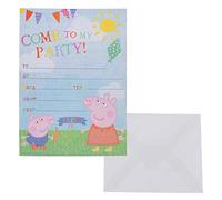 20 Peppa Pig Party Invitations With Envelopes