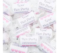 20 Personalised Love Heart Sweet Favours For Events Wedding Hen Party Stag Engagement School Leavers Graduation Baby Shower Birthday Parties