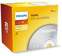 Philips CD-R80 5 PACK - Digital Audio Music Digital 80 MINS / 700MB CDR - NEW