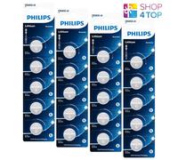 20 PHILIPS CR2032 LITHIUM BATTERIES 3V CELL COIN BUTTON 5BL EXP 2031 AUG NEW