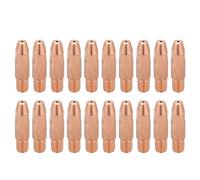 20 Piece 1.0mm MIG Welding Contact Tips Gas Nozzles Set Copper Consumables Gun Replacement for Welding Torch Maintenance