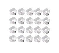 20 Piece 925 Sterling Silver Flower Beads Cap End Spacer Beads Jewelry Making Findings Accessories 4mm - Silver