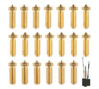 20-Piece Barss Nozzle Set for Cobra 3/Cobra S1, 3D Printer Nozzle Set for Anycubic Cobra 3, Cobra 3 Combo, Cobra S1, Cobra S1 Combo, 8 Pieces 0.4 mm and 3 Pieces 0.2 mm/0.6 mm/0.8 mm/1.0 mm