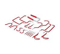 20 Piece Bike Ladder Storage Hanging Hooks Set - Garage/Shed/Cycle/Bicycle