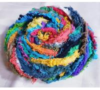 20-Piece Bright Cotton Yarn Strips 1 Yard (36 Inch) Colorful Frayed Fabric Ribbon for Crafts, Weaving, Scrapbooking, Jewelry Making & DIY Projects Multicolor Textile Trim Set