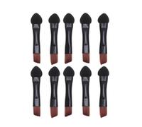 20 Piece Dual Sided Eye Shadow Sponge Applicator Brush Set Black | Plastic and Artificial Fiber, Comfortable Touch, Glides Evenly, Suitable for Beginners and Professionals
