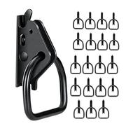 20 Piece Heavy Duty Automotive and Track D Ring Hardware for Securing Motorcycles, Bicycles, Sports Equipment, Ski Equipment,