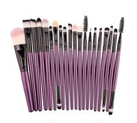 20-Piece Makeup Brush Set | Face & Eye Cosmetics Brushes for Blending, Contouring, Eyebrow, Lip, and More | Soft Synthetic Fiber Beauty Tools