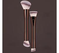 20-Piece Makeup Brush Set with Aluminium Handle & Carry Bag | Dual-Ended Brushes, Synthetic Bristles, Includes Sponge Puffs, Foundation & Contour, Eyeshadow & Concealer
