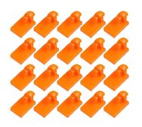 20-Piece Male Angle Tile Leveling System Clips and Spacers for Ceramic Floor & Wall Tile Fixing - Reusable Plastic Levelers, 74 mm