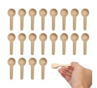 20-Piece Mini Wooden Spoon, Tea Measuring Spoon, Small Sauce Spoon, Stirring Spoon, Personalized Wooden Spoon, Wooden Cooking Spoon Set, Suitable for Kitchen Utensils