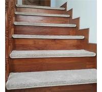 20 Piece Non-Slip Bullnose Carpet Stair Treads with Self-Adhesive Backing Easy to Install Over Edge Perfect for Staircase Safety - 24cm x 65cm Each