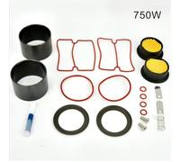 20-Piece Oil-Free Silent Air Compressor Repair Kit for 550W-1500W Models - Includes Piston Rings, Cylinder Gaskets & Filter Elements (750W)