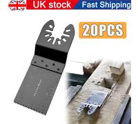 20-Piece Oscillating Saw Blades Set - Carbide Multi-Tool Blades for Wood, Plastic & Soft Metal, Fits Stanley, Black & Decker, RIDGID, Craftsman