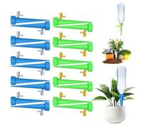 20-Piece Plant Watering Devices - Self Watering Spikes for Indoor Plants Set with Adjustable Flow Control Valves, Automatic Drip Irrigation Kit for Vacation Plant Care