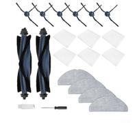20-Piece Robot Vacuum Kit for Eufy for g50 for l60 Rubber Nylon Main Brush Set for Eufy for g50 for l60 HEPA Filter & Side Brush Pack for Eufy for g50 20-Pc Accessory Bundle for Eufy for g50 for l60