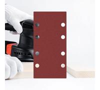 20 Piece Sandpaper Set, Sanding Sheet Set, 40/60/80/100/120/150/180/240/320/400 Grit Rectangular Sanding Pads, 8 Holes Sandpaper for Orbital Sanders, for Bosch Sanders