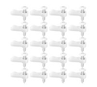 20-Piece Screen Retainer Clips - Durablee Window Keeper Hardware with Screws, Storm Hold for Home Farmhouse | Apartment Bedroom Kitchen Bathroom Living Use, Screen Fixing Clips, Window Keeper Set