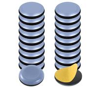 20-Piece Self-Adhesive Furniture Glides, 30 mm Round Moving Pads for Smooth Sliding on Carpet, Hardwood & Tile - Quickly and Easily Relocate Heavy Items
