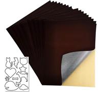 20 Piece Self-Adhesive Velvet Fabric Sheets for Jewelry Display Props, Wine Box or Any Box Decoration(Dark Brown)