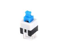 20-piece self-locking/unlocking switch 5.8 * 5.8MM 7 * 7MM 8 * 8MM 8.5 * 8.5MM 6-pin DPDT mini button flat 7X7mm switch kit(7x7mm Self Lock)