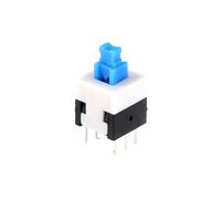 20-piece self-locking/unlocking switch 5.8 * 5.8MM 7 * 7MM 8 * 8MM 8.5 * 8.5MM 6-pin DPDT mini button flat 7X7mm switch kit(8x8mm Self Lock)