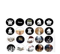 20-Piece Set 25mm Glass Chessboard Durably Designed Fridge Magnets Suitable For Refrigerators And Whiteboards DIY Home Decor