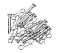 20 Piece Set Shear Pins and Cotter Pins 738-04124A Compatible with Two Stage Snow Blowers Replacement for 714-04040 Rust Resistant Metal