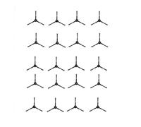 20 Piece Side Brushes, Compatible with Ecovacs X8 Pro Omni Vacuum Cleaners, Ultra Durable Accessories, Essential Accessories for Vacuum Cleaners.