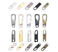 20 Piece Spare Zipper Pulls, Metal Zipper Pull,Removable Zipper Pull Tab,Replacement Zipper Pull for Clothes Luggage Suitcase Backpack