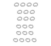 20 Piece Spring Lock Washer Assortment Kit, 304 Stainless Steel Split Washers Metric M18, Heavy Duty Metal Gaskets for Securing Bolts & Screws, Vibration Proof Fixing