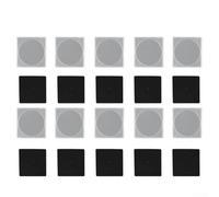 20-piece Square Coin Storage Capsule Holder Set - Transparent Pc Plastic Collector Box Having Adjustable Foam Liner Fits 16mm to 40mm Diameter Compact 4.8 X 4.8 X 0.7 Cm(D)
