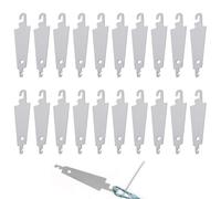 20-Piece Stainless Steel Needle Threaders - Crochet & Cross-Stitch Threading Tools - Large-Eye Needle Threader and Yarn Threader Set