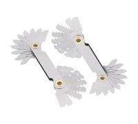 20-Piece Thread Pitch Gauge Set Metric 60° & British 55° Stainless Steel