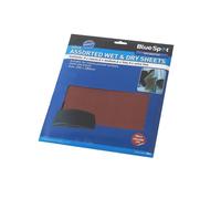 20 Piece Wet & Dry Sandpaper Set - Fine Blue Spot Sand Paper Extra Mixed - 20 wet dry fine blue spot sand paper extra sandpaper mixed sanding sheets