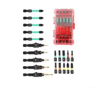 20-Piece Woodworking Countersink Drill Bit Set with Screwdriver Bits | Adjustable Depth Stop | High-Carbon Steel Hex Shank for Wood Drilling Fastening Tasks