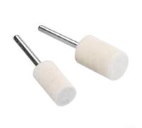 20-Piece Wool Felt Polishing Buffing Pad Set for Rotary Tools - 10 Cylindrical + 10 Conical Grinding Heads, 3mm Shank, Compatible with for Dremel