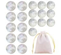 20 Pieces 2 Hole Buttons, 1 Piece Storage Bag, Sewing Buttons, Clothing Decoration Buttons, Round Flashing Buttons, Flat Buttons