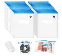 20 Pieces 30 x 34 cm Vacuum Storage Bags with 2 Sealing Clips