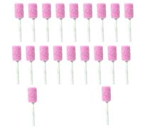 20 Pieces Abrasive Stone Set, 8mm Cylinder Grinding Head Rotary Tool Bit Kit with 3mm Shank for Wood, Metal and Plastic