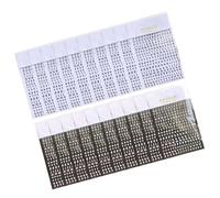 20 Pieces Adhesive Manicure Letter Sticker English Alphabets Shaped Nails Art Decals Decorative Epoxy Stickers Decorative Letter Stickers